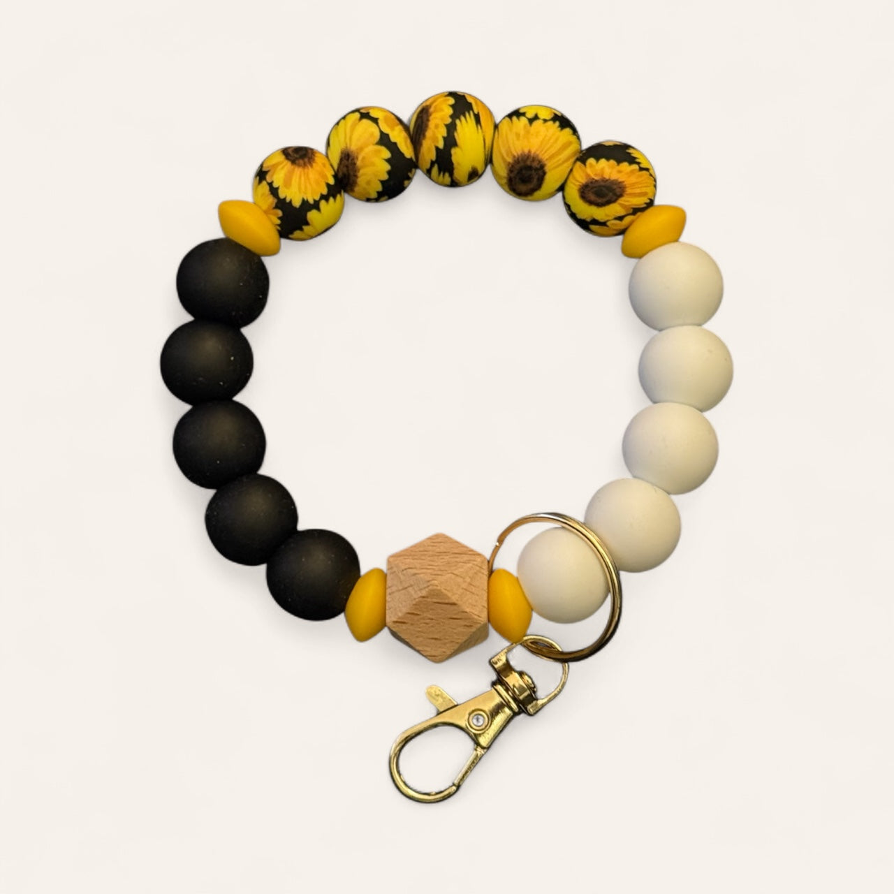 Sunflower Fields Keychain Bracelet