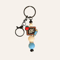 ABC Chalkboard Silicone Beaded Keychain
