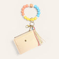 Sunset Sorbet Beaded Wristlet Keychain Wallet 🌅🍧