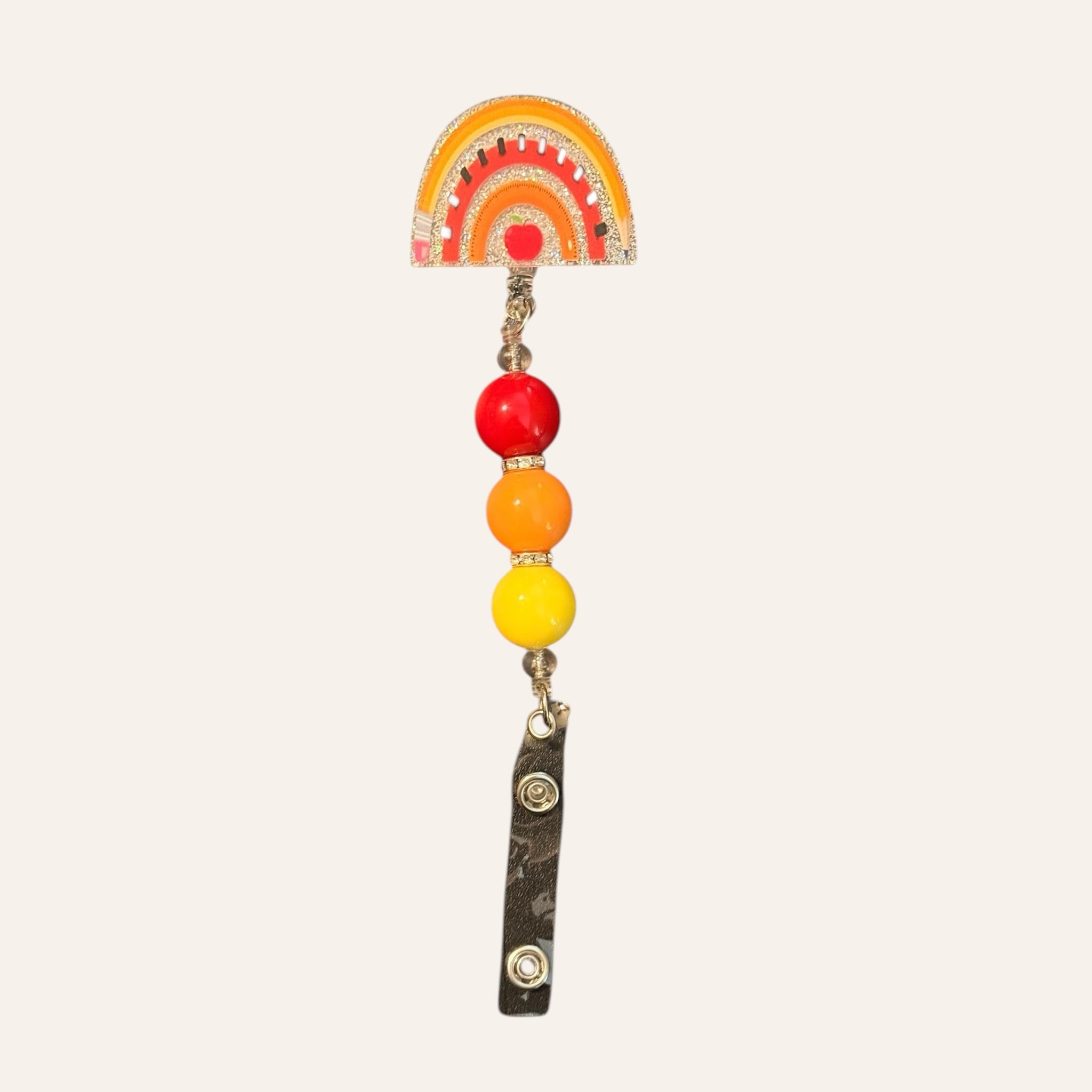 “Rainbow Teacher Pencil” - Badge Reel