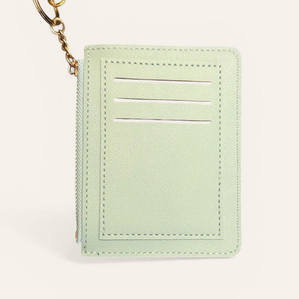 Glacier Breeze Beaded Wristlet Keychain Wallet