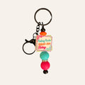 "Feeling Kinda IDGAF-ISH Today" Silicone Beaded Keychain