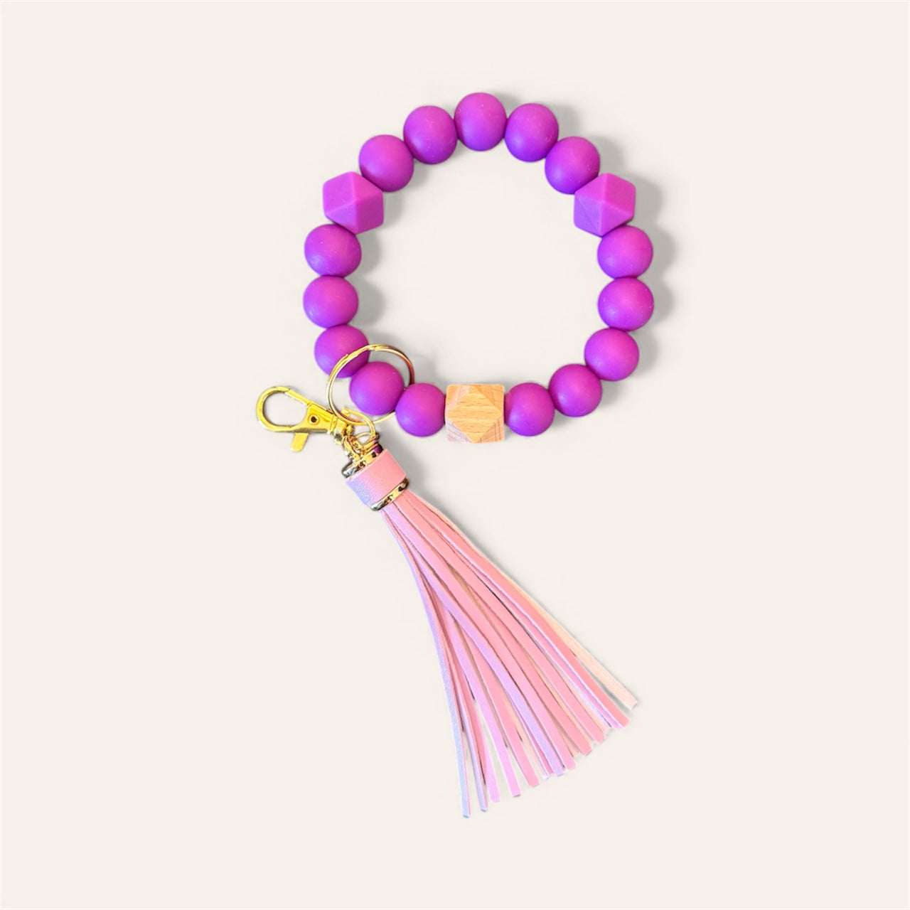 Purple Pop Keychain Bracelet