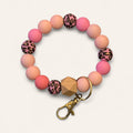 Rosé Leopard Keychain Bracelet
