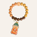 "Iced Coffee Bear" Keychain Bracelet