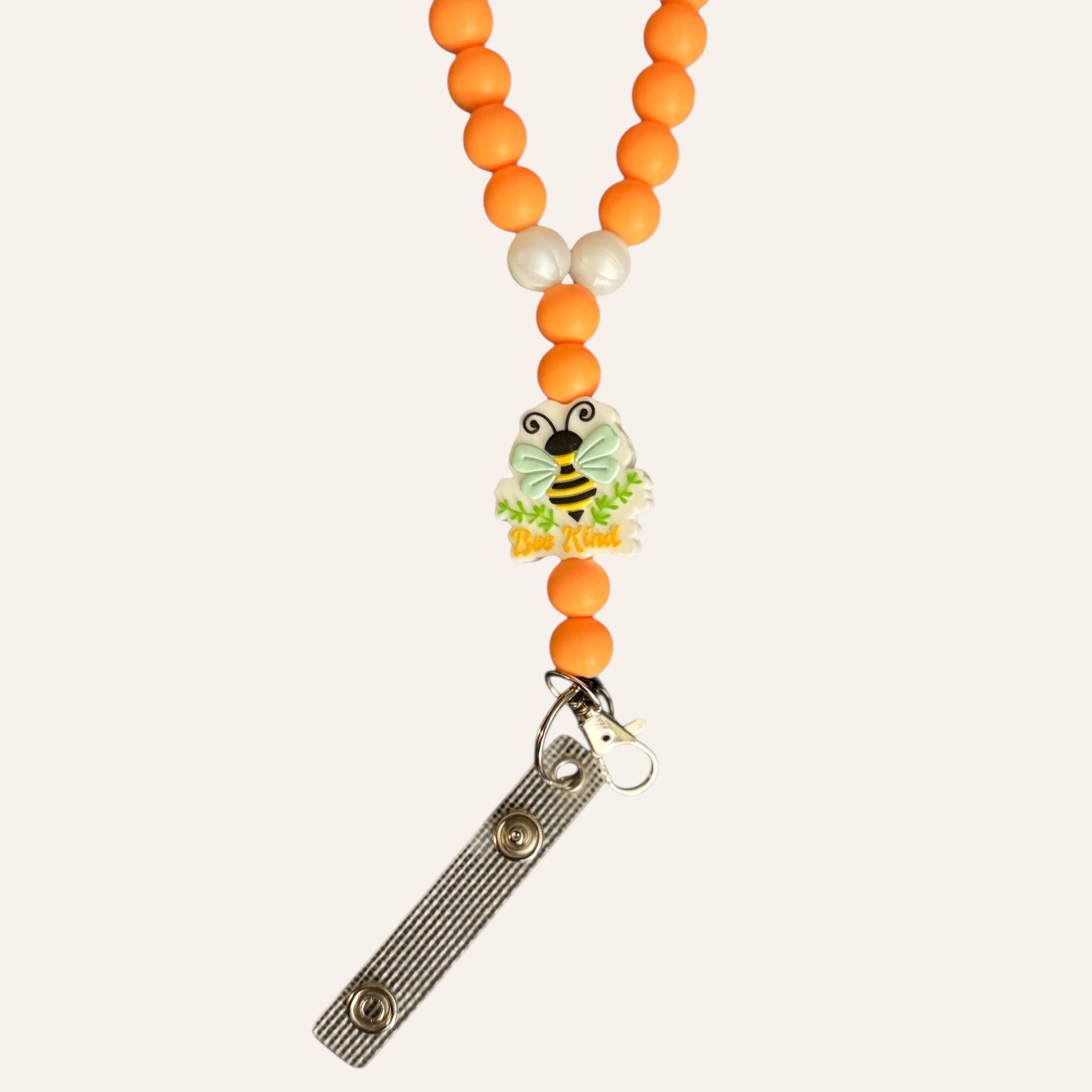 "Bee Kind" Beaded Lanyard