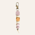 Rainbow Silicone Beaded Keychain