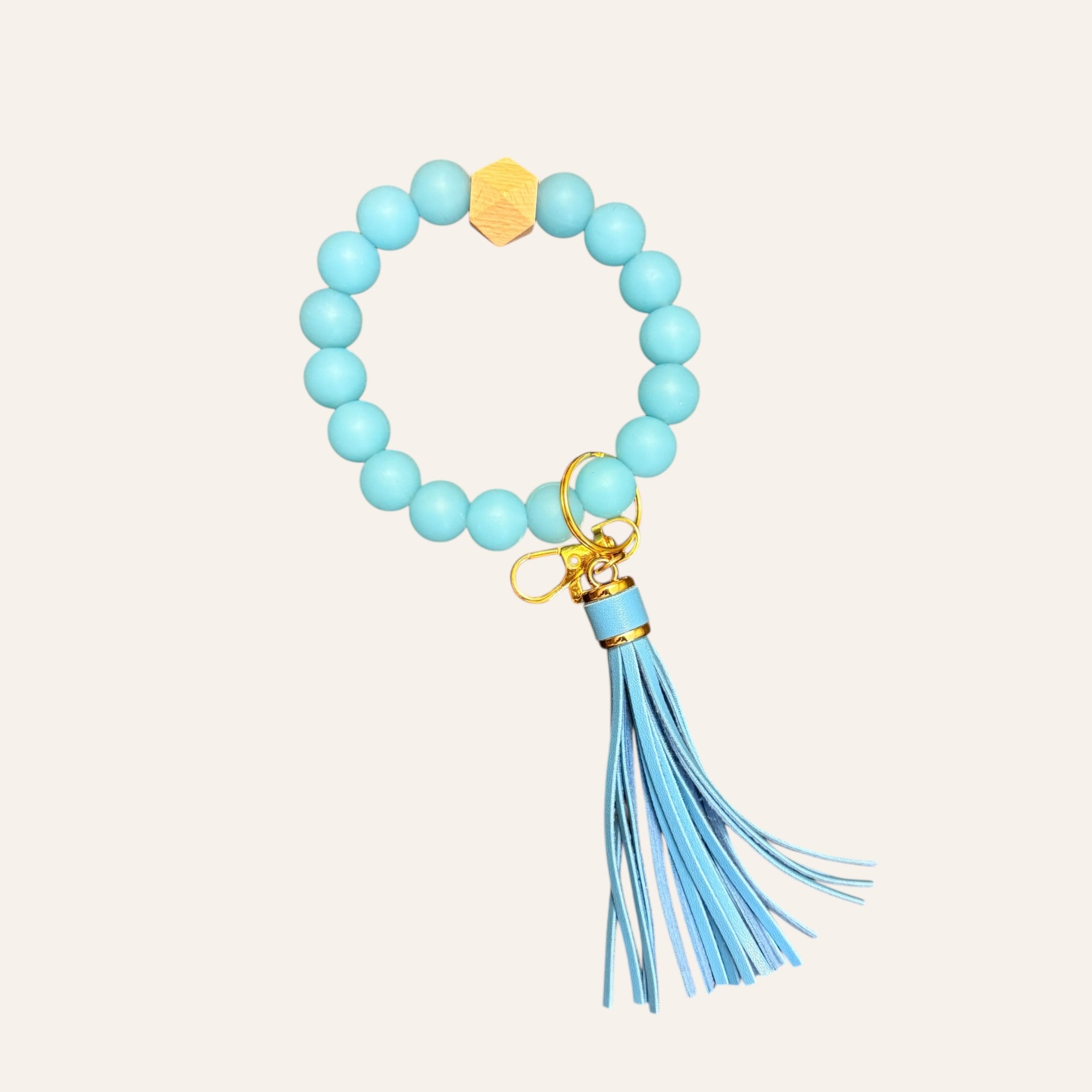 Frosted Icy Lagoon Keychain Bracelet