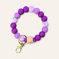 Violet Bloom Keychain Bracelet