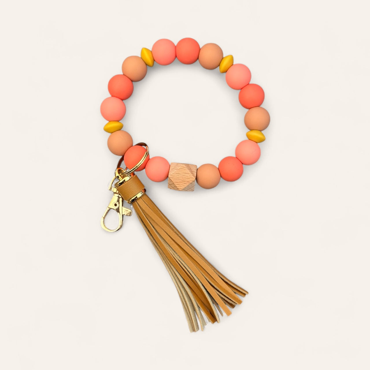 Marigold Glow Keychain Bracelet