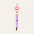 Lilac Happy Face Pen