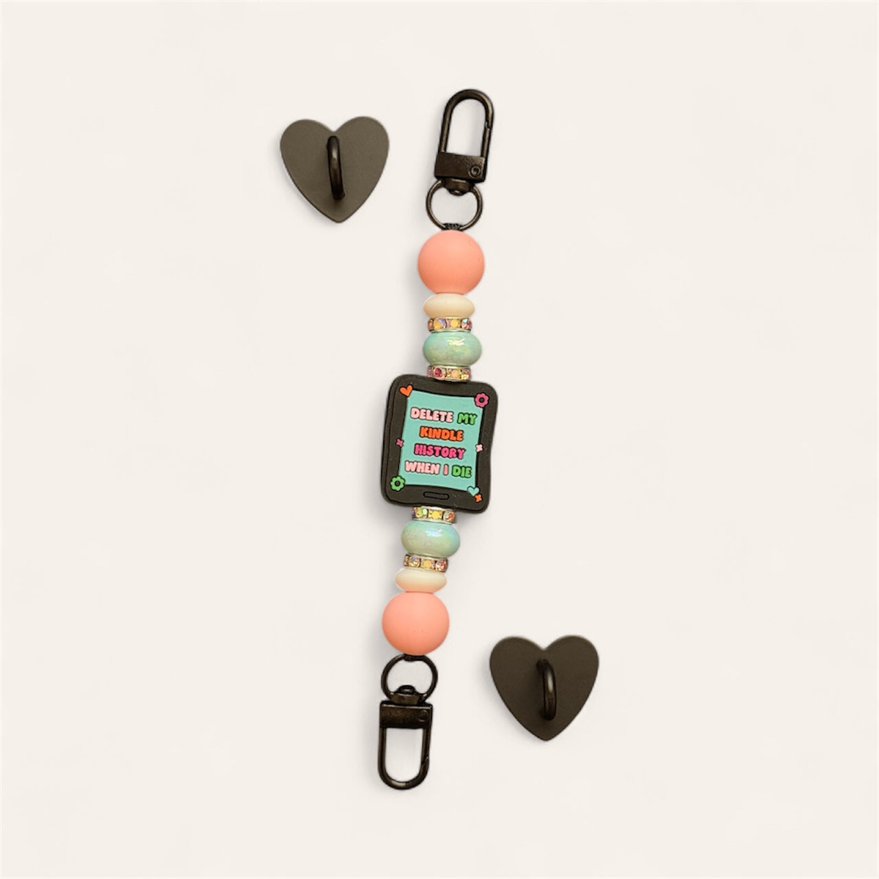 "Delete My Kindle History When I Die" Kindle & Phone Strap