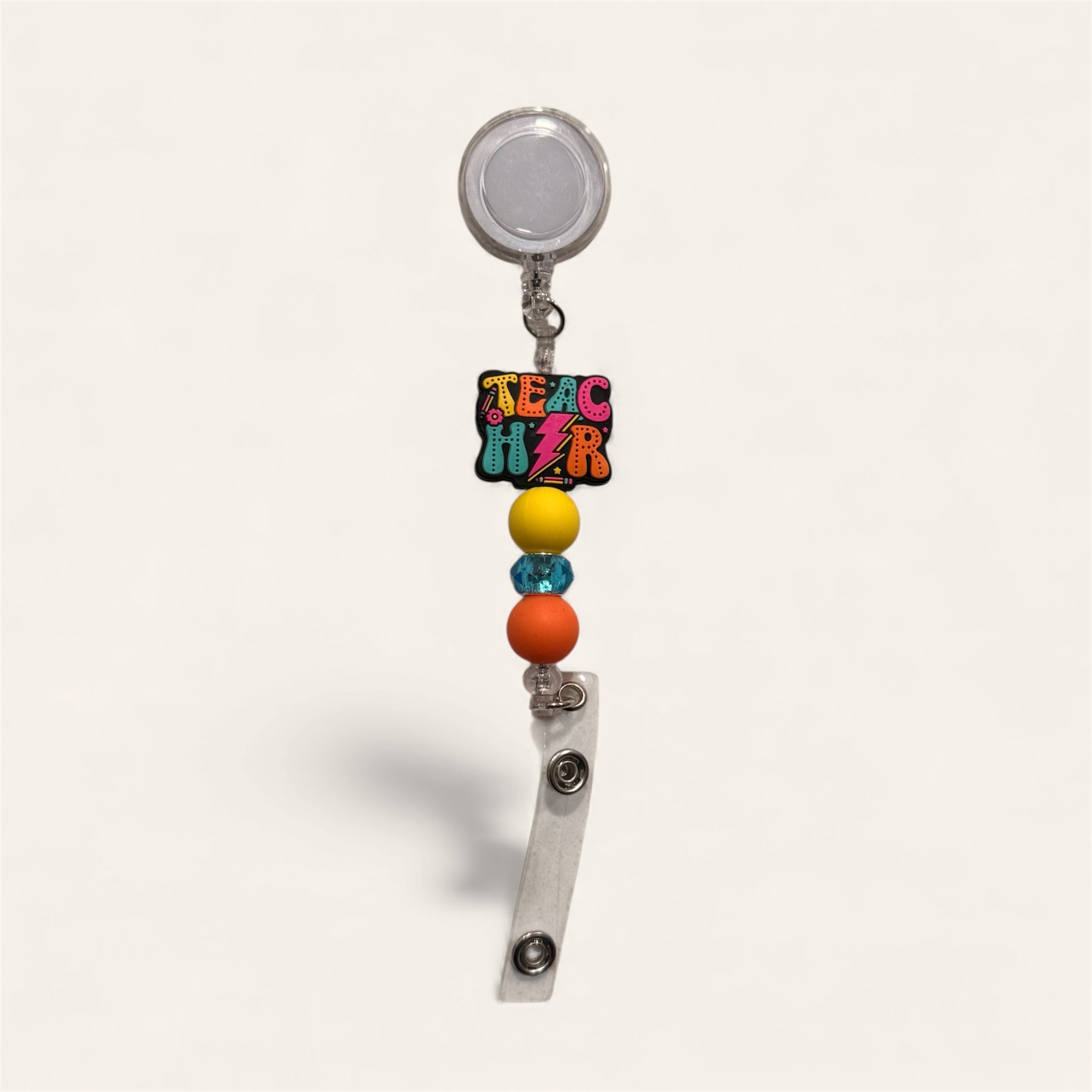 Retro Teacher Badge Reel